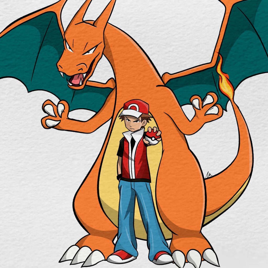[OC] Red and his charizard