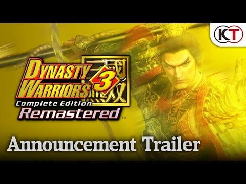 DYNASTY WARRIORS 3: Complete Edition Remastered announce trailer