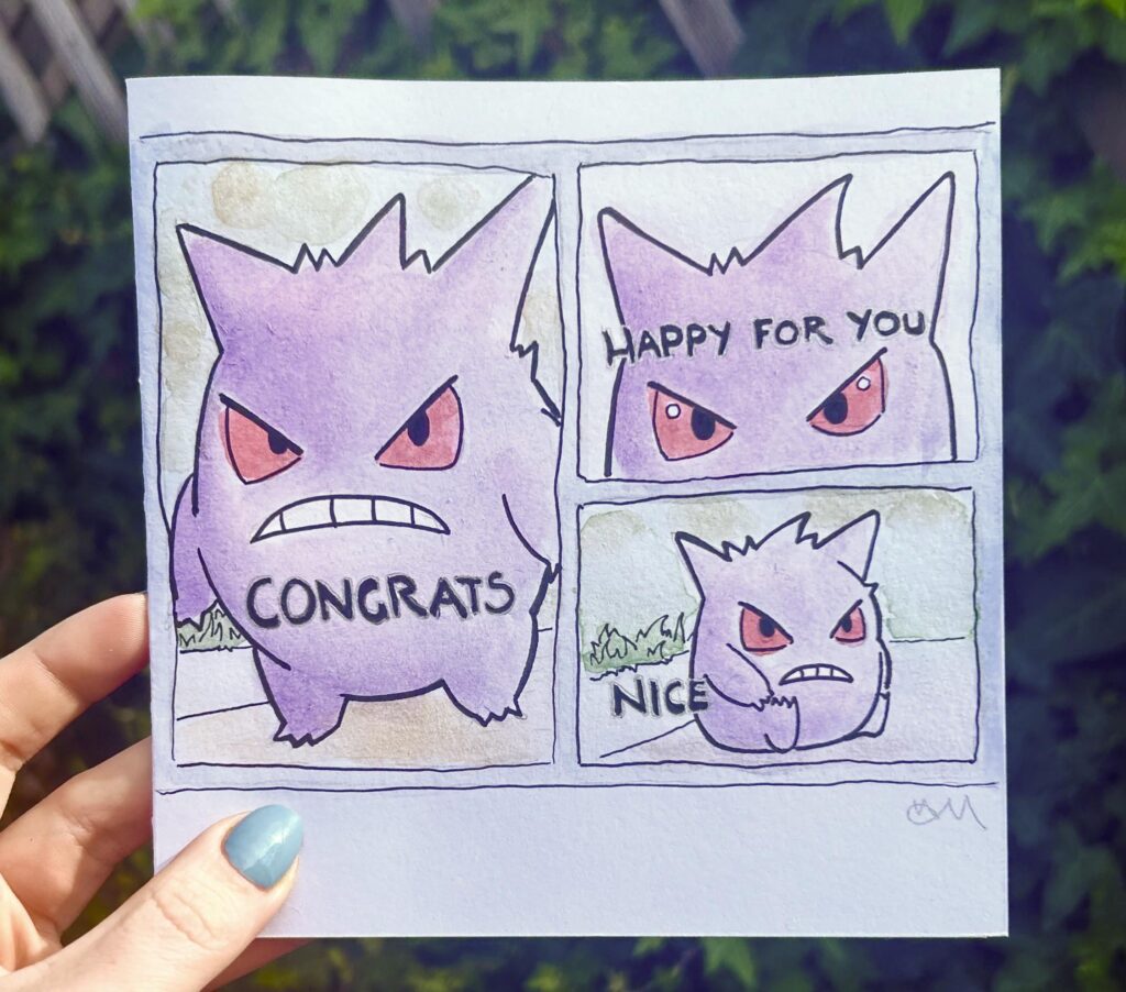My friend/colleague is leaving for a new job, so I made him this card to send him off