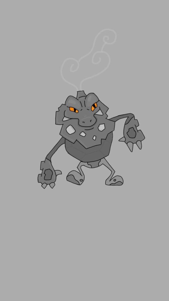 My first digital Pokémon - Mineroar