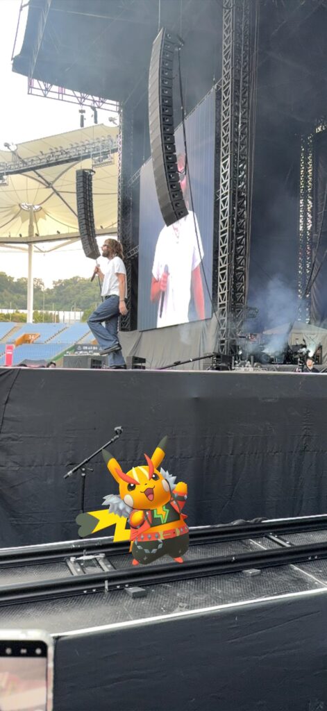 Rockstar Pikachu in Rock concert