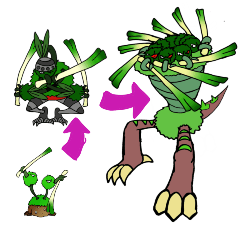 One piece Fakemon- the Zoro based Zoduo line- Ecologically Similar to Doduo