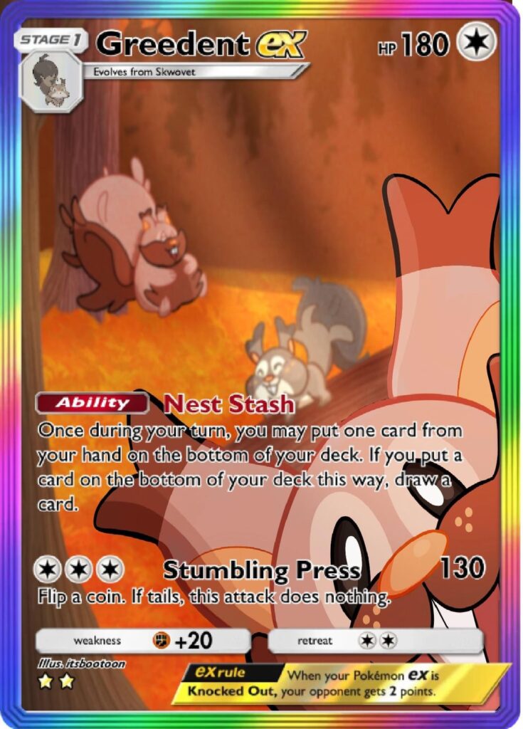 I drew/designed my dream card for TCG Pocket