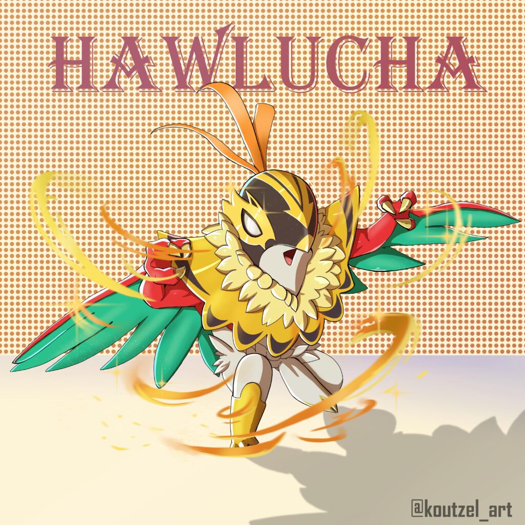 Hawlucha Fanart by me