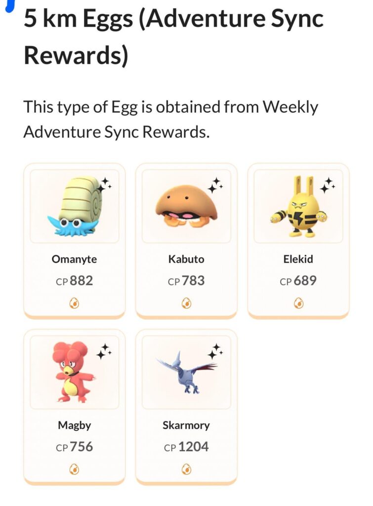 Adventure Sync Eggs?