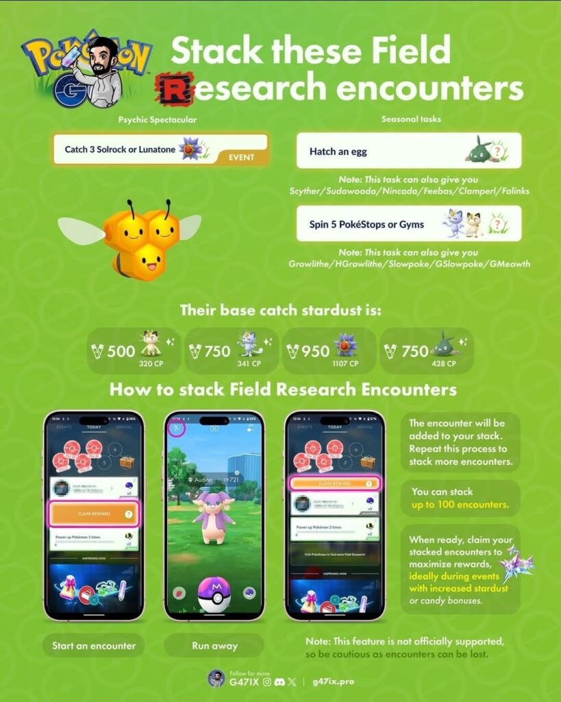 Stack Field Research for October Community Day