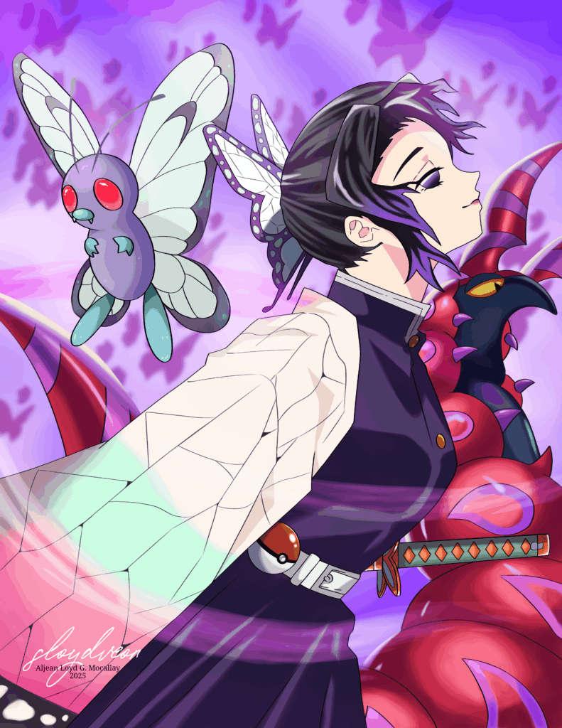 Pokémon x Demon Slayer Crossover [OC]🦋💜