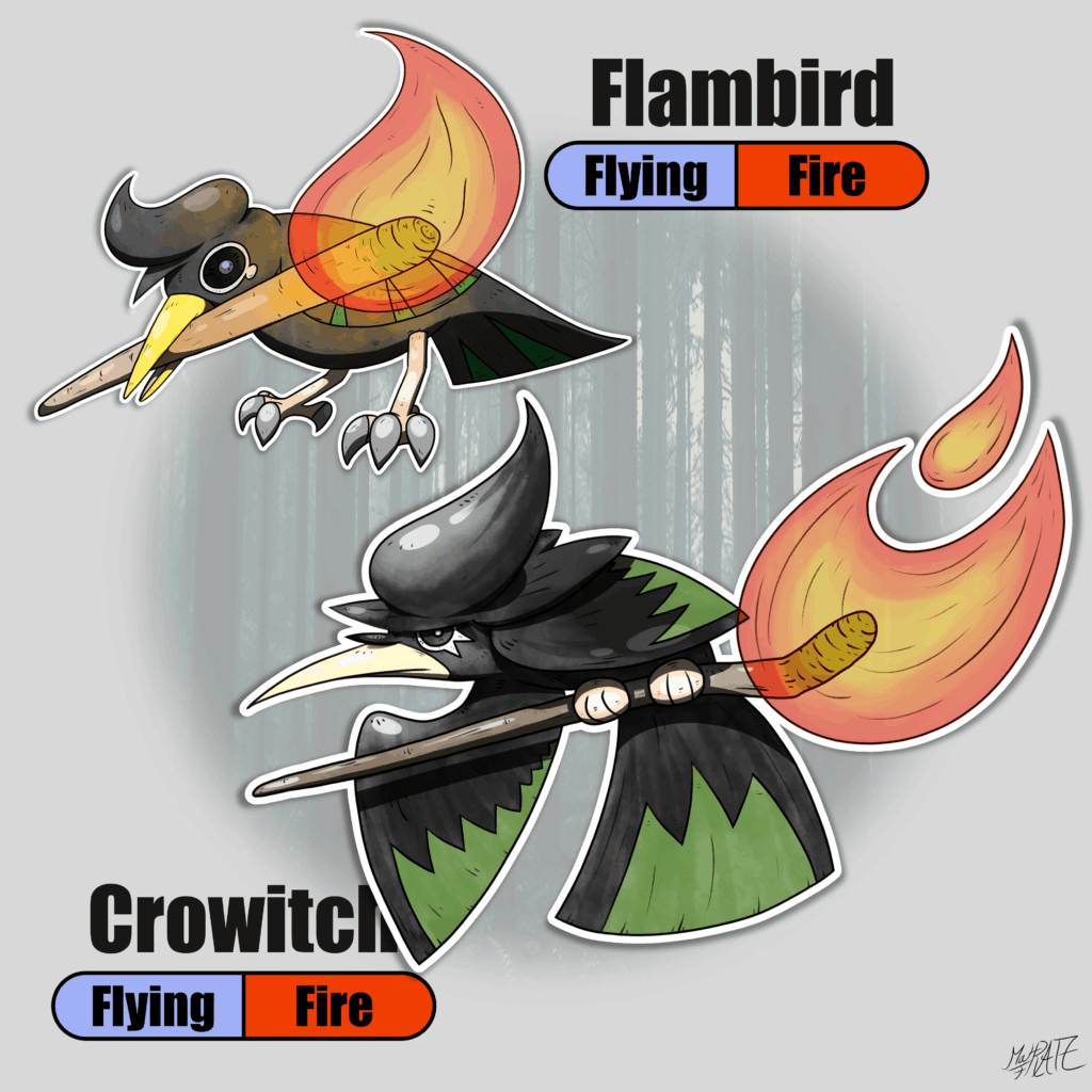 Flaming Bird Fakemon