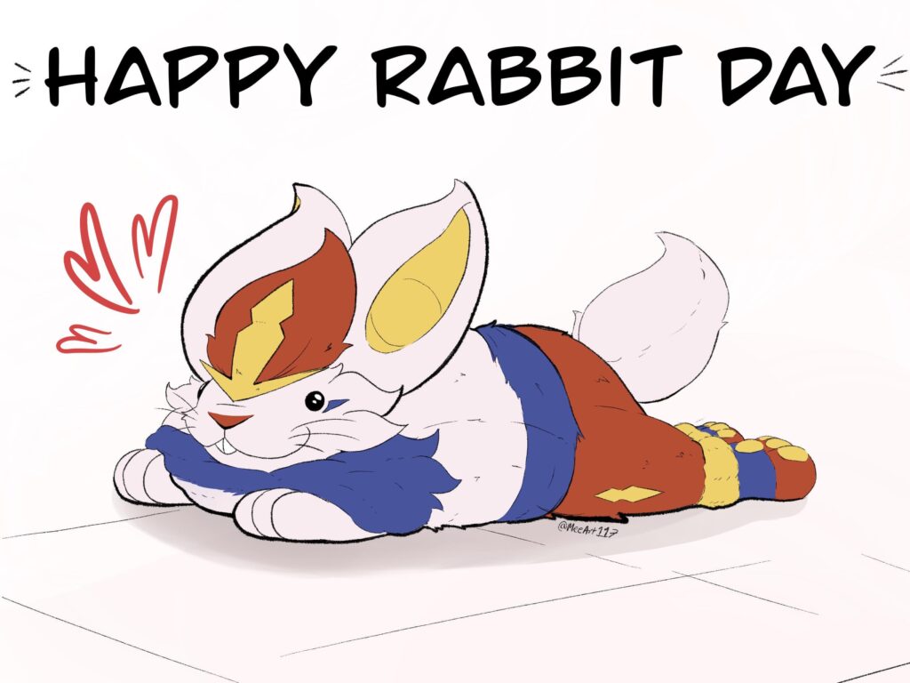 Here is a completely normal Cinderace to celebrate International Rabbit Day (OC)