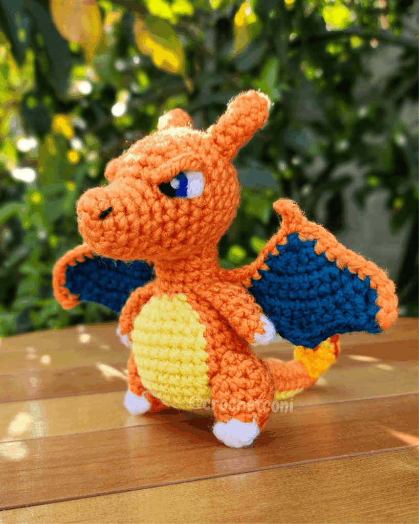 I crocheted a chibi Charizard!