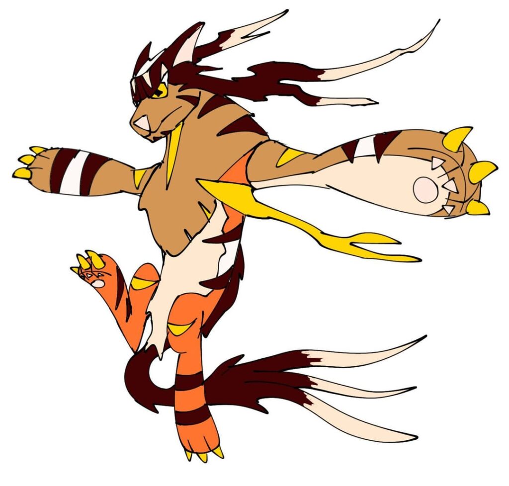 The second attempt at designing a roaming pokemon (swipe to see the first attempt)