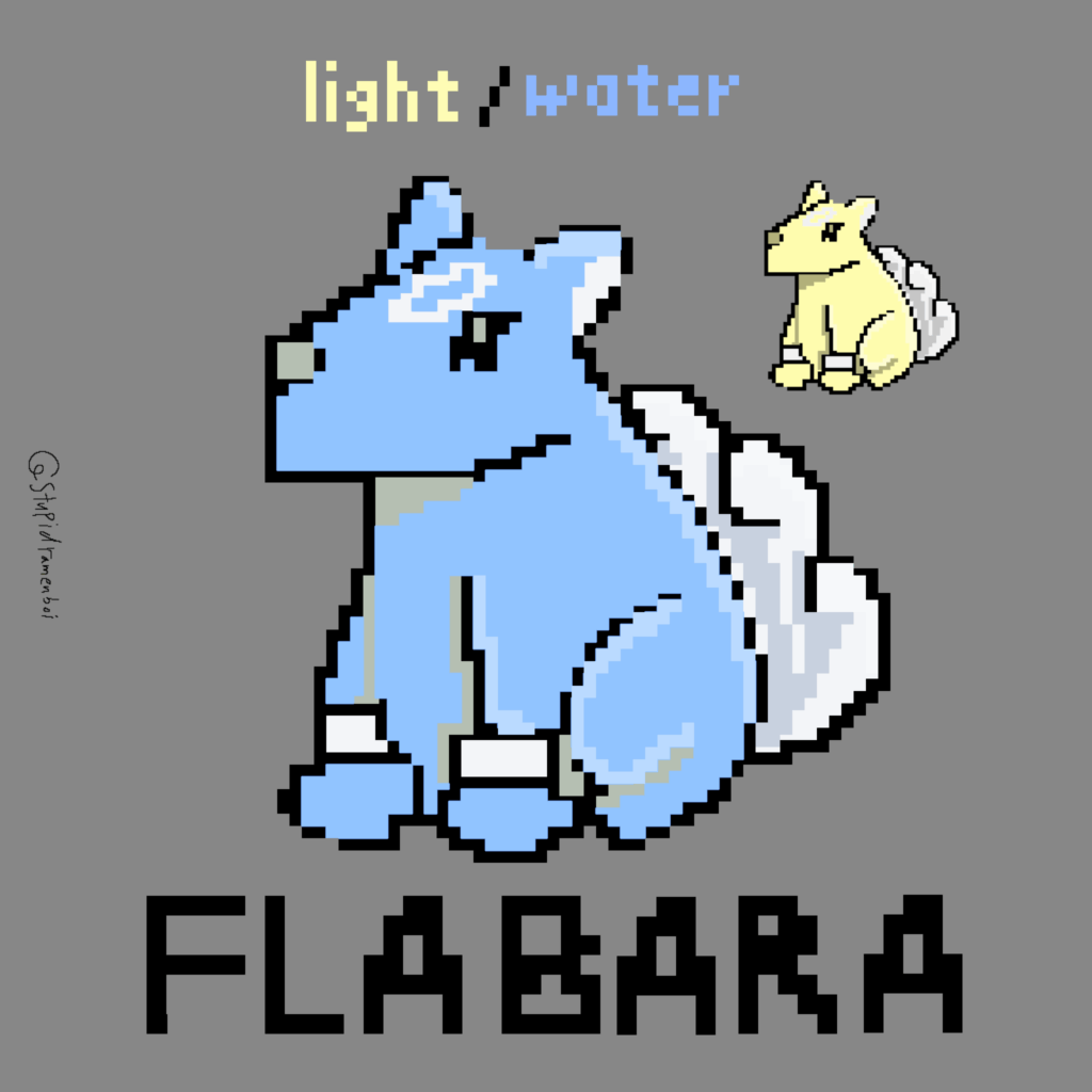 Capybara fakemon in gen 2 style