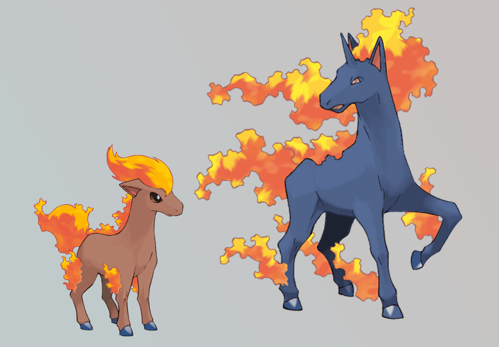 Shiny Ponyta & Rapidash (Recolored)