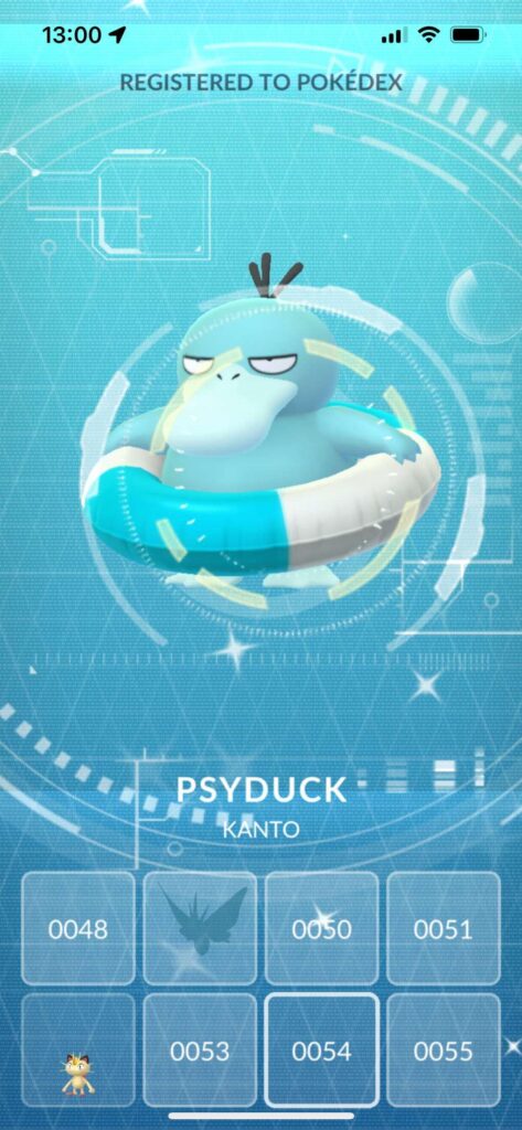 My friend caught the perfect screenshot. Psyduck is not pleased.