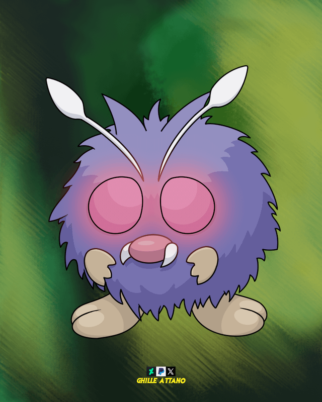 (OC) My Venonat and Venomoth TCG Style Artwork