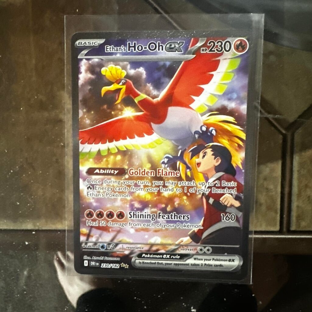 Card store gave me credit for this card I pulled from a Target Mewtwo tin and got myself the #1 LEGO set I’ve ever wanted, my brother a birthday present, with money left over!