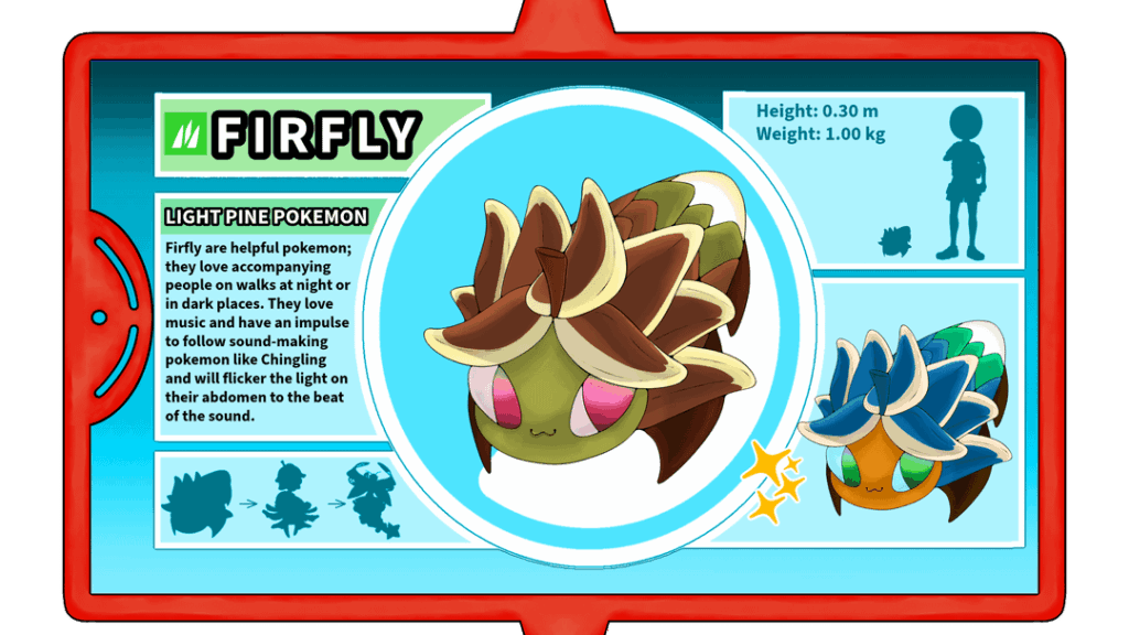 The grass starter for my Sudanese Egyptian pokemon region and their gimmick form