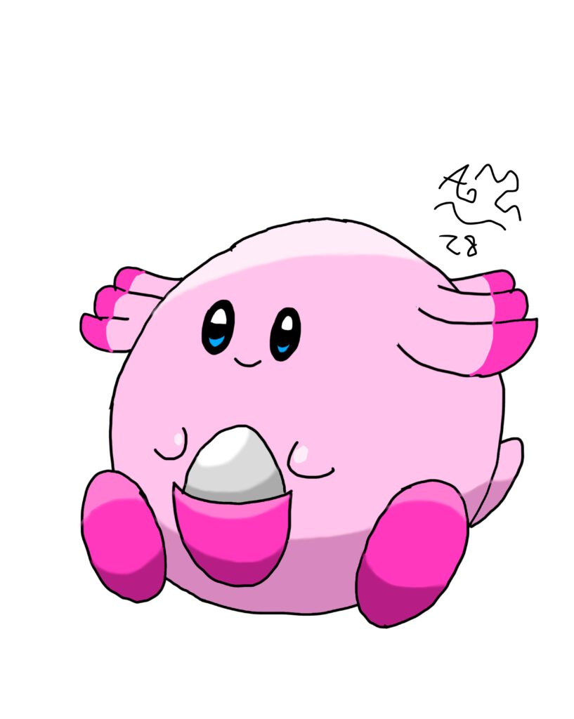 My attempt to draw Chansey with my memory