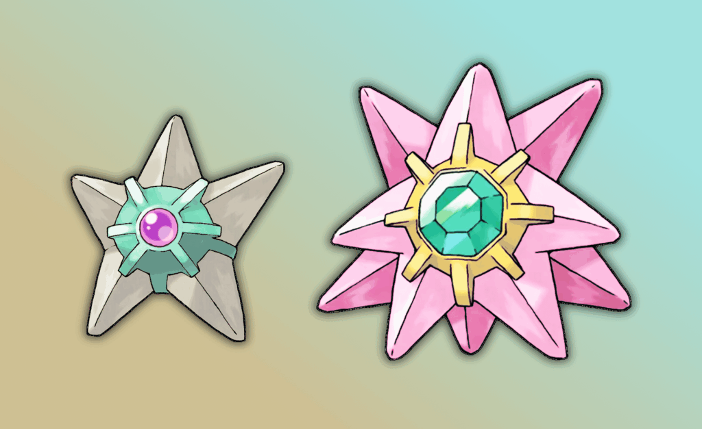 Shiny Staryu & Starmie (Recolored)