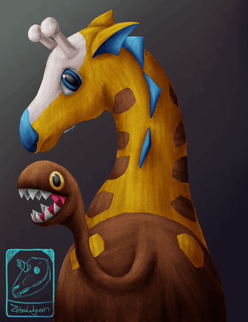 Shiny Girafarig Portrait [OC]