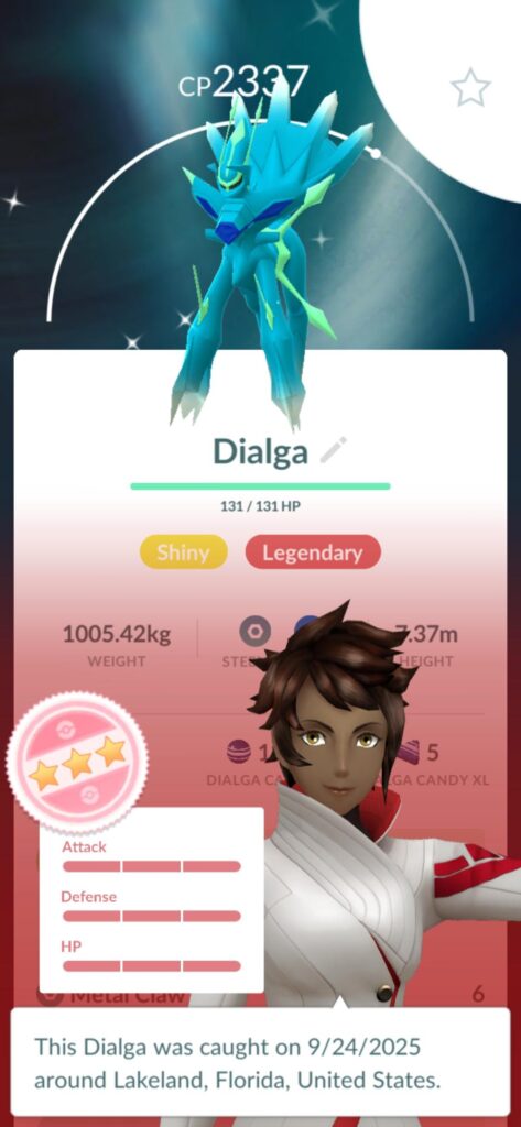 Shiny Perfect Dialga?