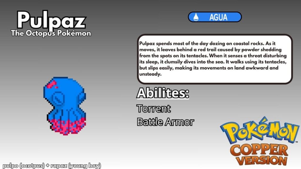 Water-type starter Pokémon for my personal project