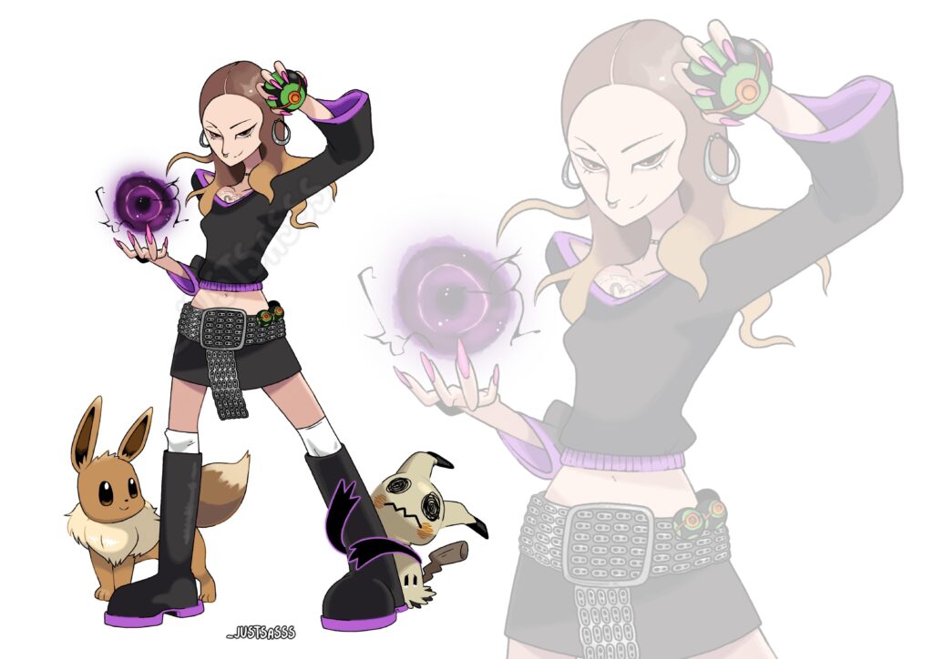 I’ve drawn this fanart of my friend as a Trainer. Do you like it? 👀 I wanted to emulate the official art-style but adding sparkles of mine (as the shape of the eyes)