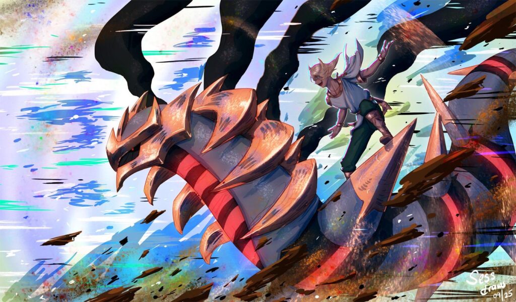 Volo and Giratina Illustration