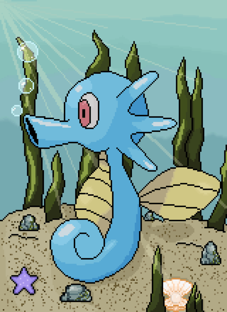 Horsea pixel art (oc)