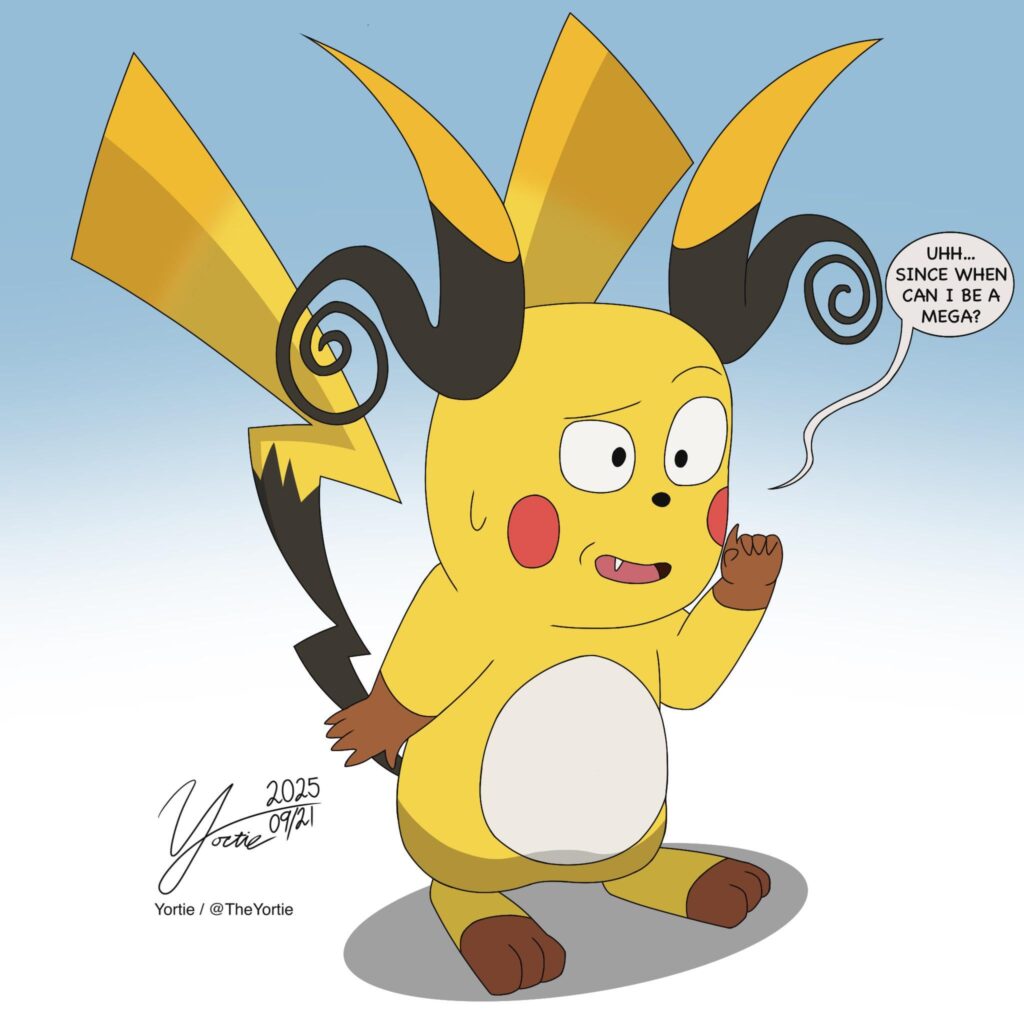 Even Raichu was surprised about the Mega Raichu announcement! [OC]
