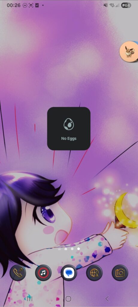 Egg hatching widget for Android is broken