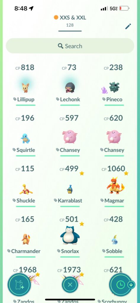 Question. Do people actively collect XXL or XXS Pokemon?🤔 I have multiple duplicates and would like to trade for others i don’t have😅