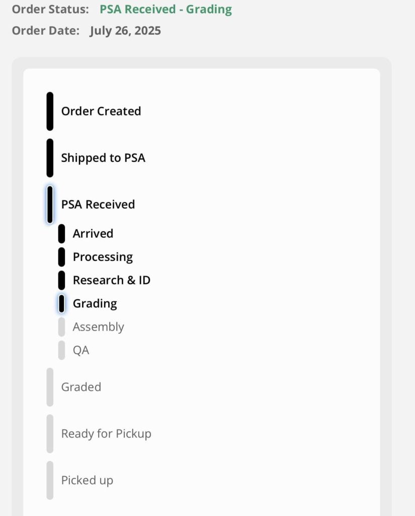 Does anyone know where to go to see pre-grade photos? i type in my status number from gamestop and says doesn’t exist