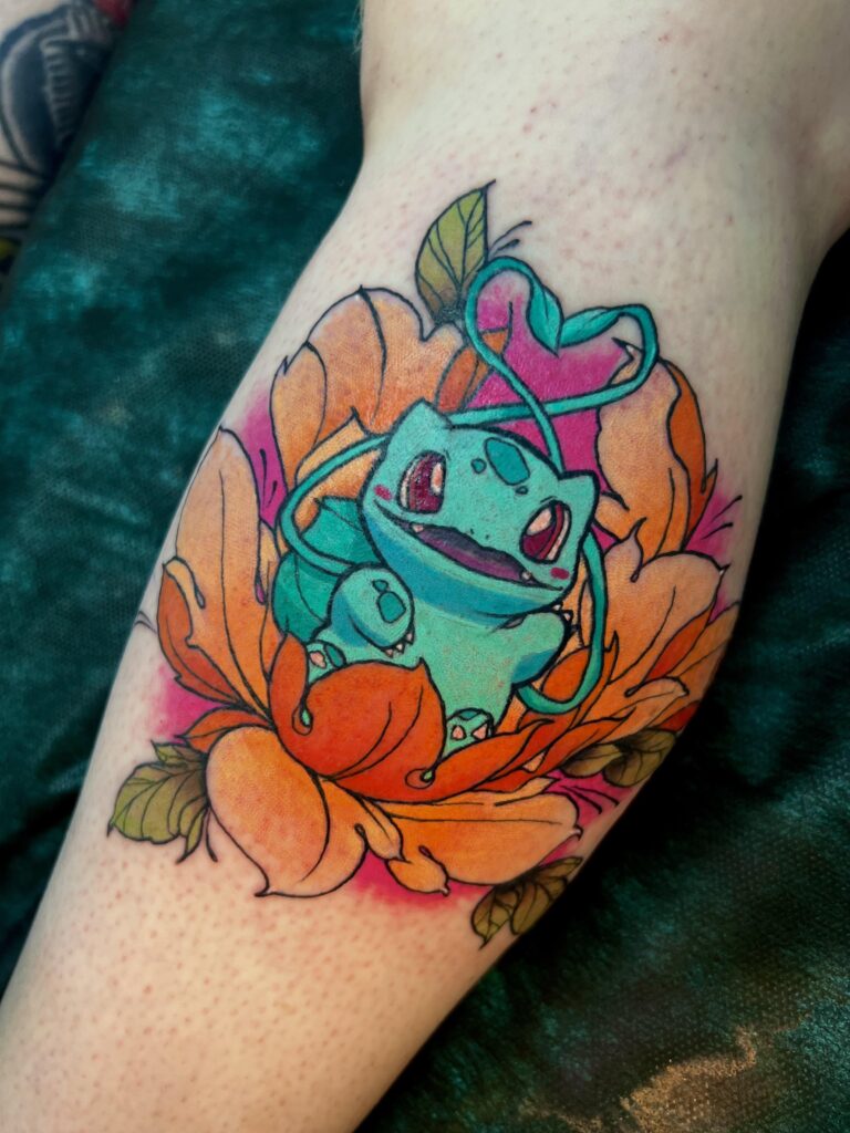 First Pokemon Tattoo feat my fav Bulbasaur🌱