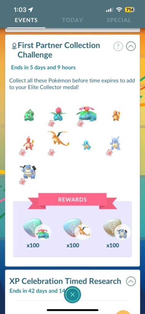 Kanto Celebration timed research