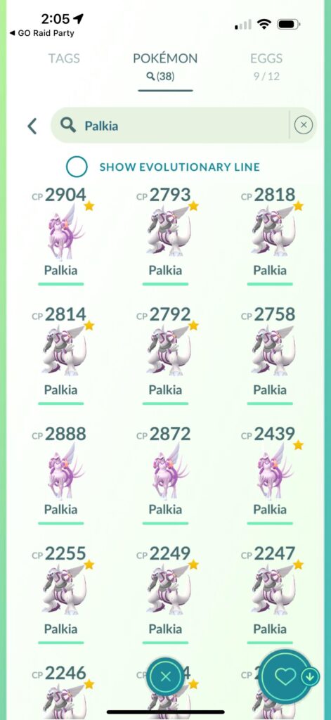 What to do with Palkia