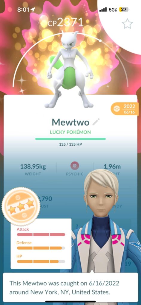 Shiny Mewtwo Dex Entry!!!🥺
