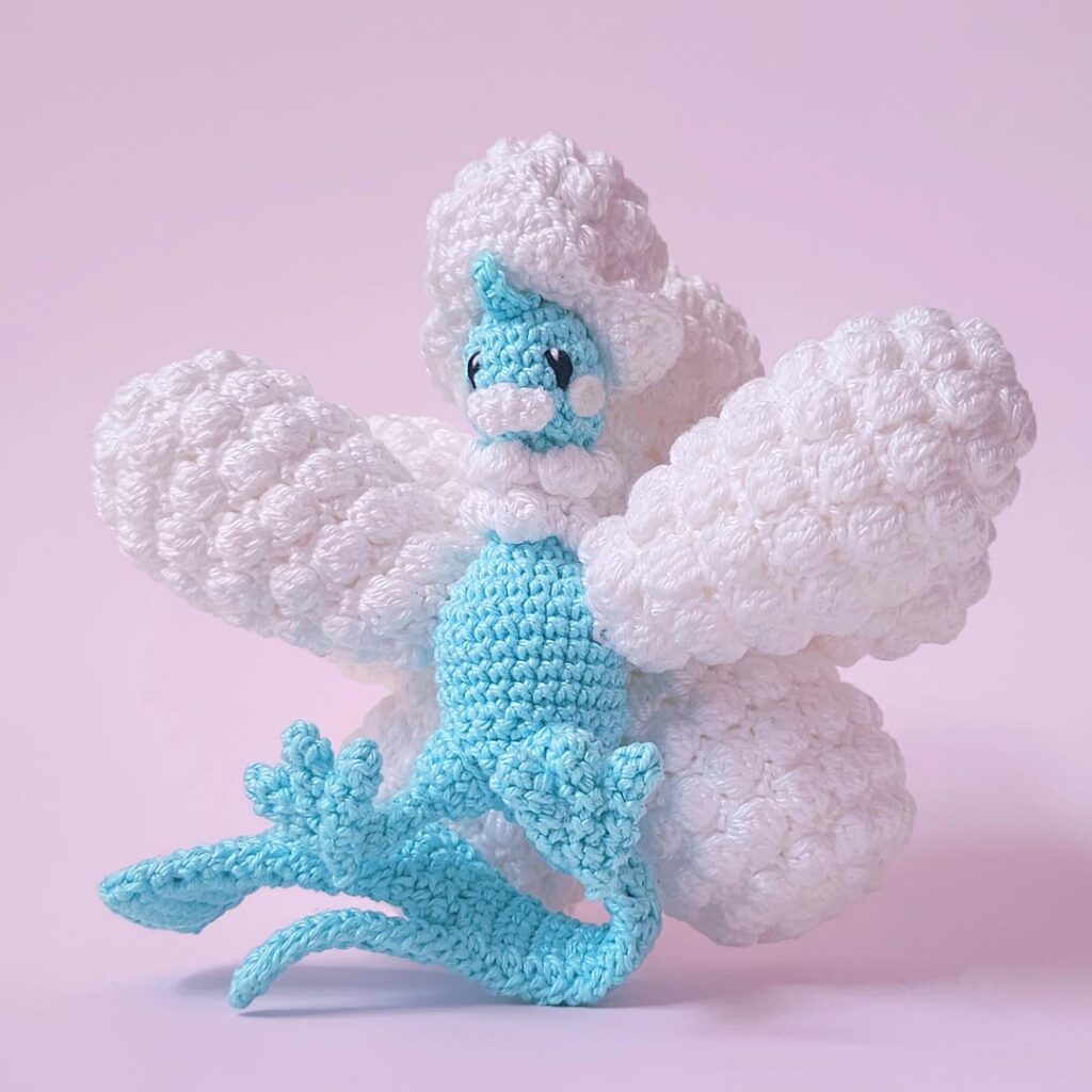 I crocheted Mega Altaria!
