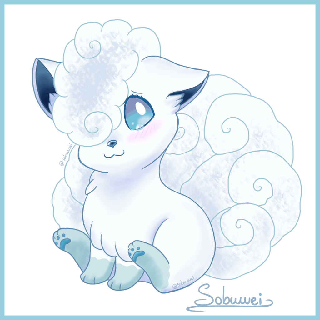 [OC] [OLD ART] Shy Alolan Vulpix