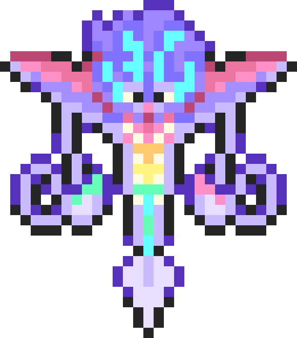 Mega Malamar Sprite In Style Of HGSS (I do not own Pokemon, this is just fanart).