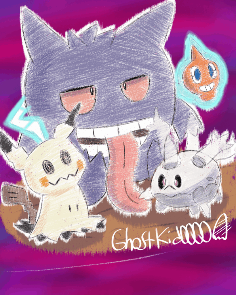 A bunch of ghost pals! [OC]