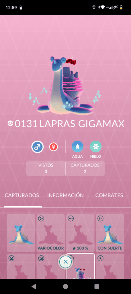 Bug regarding GMAX pokemon entries. Has been like this since release