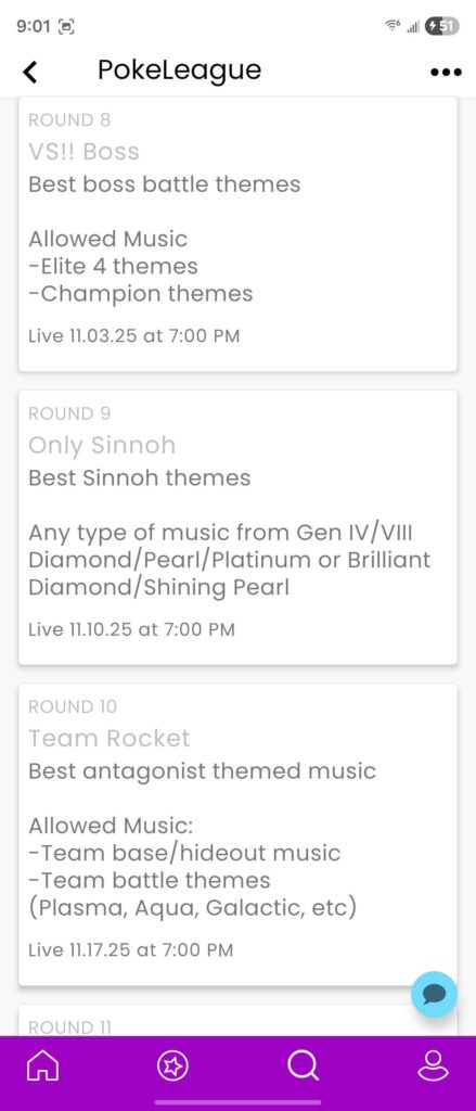 Pokemon themed MusicLeague