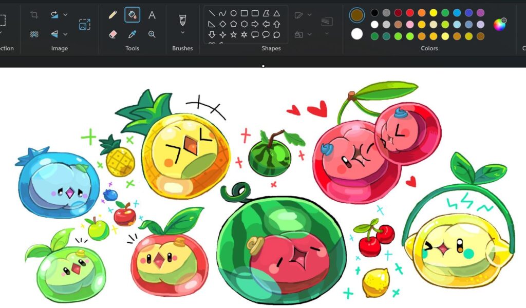 Fruit Solosis doodle on Ms Paint 🎨