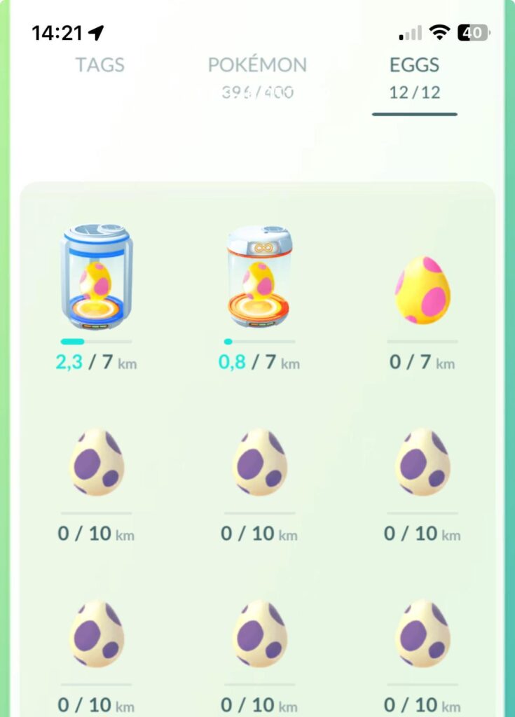 Are 5km eggs even in the game cause this is what my eggs look like after walking 6 2km eggs