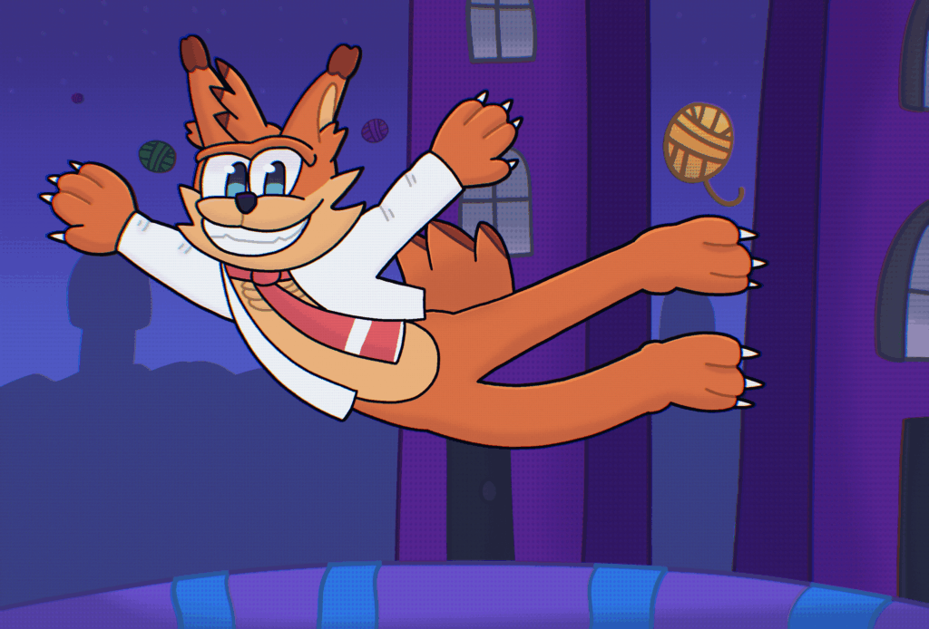 The return of Bubsy in 4D (Fan Art)