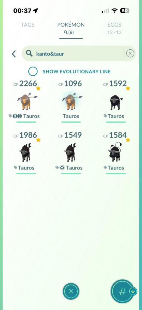 Kanto Search Term Doesn’t Work for Tauros