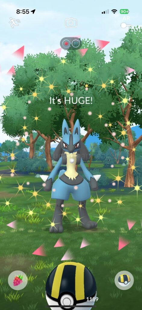 I had no idea Lucario could spawn in the wild.