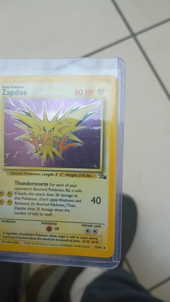 Probably overpaid lol (30$) but a fossil Zapdos looked so cool, one of my favorites