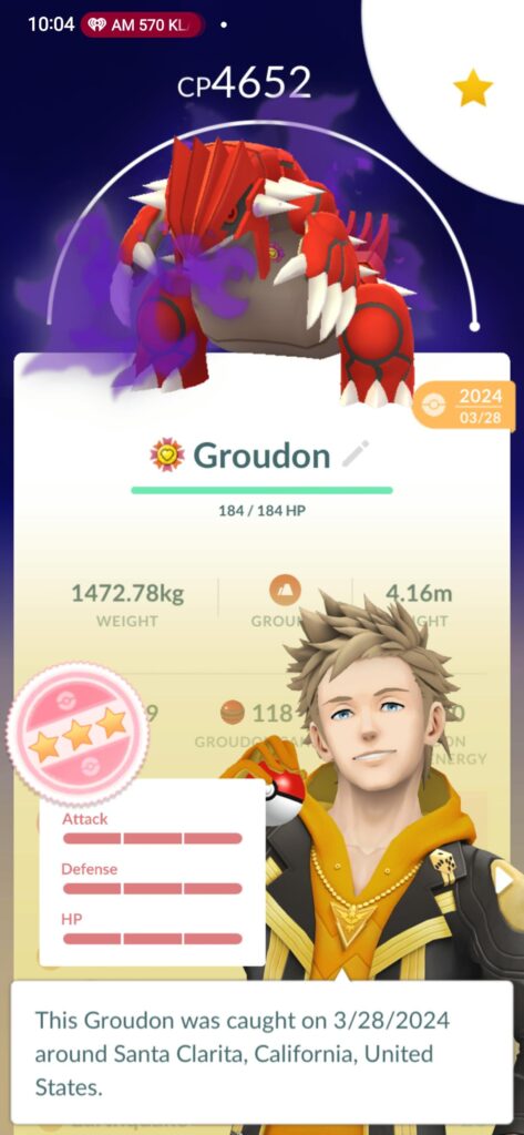 Hundo shadow groudon